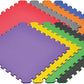 Norsk Dual-Sided Reversible 1/2" Foam Exercise Mats for Home Gym - Interlocking EVA Foam Tiles