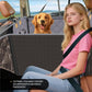 Back Seat Extender for Dog, Waterproof Dog Car Seat Cover for Back Seat, Hard Bottom Car Seat Cover, Large Space Hammock for Full-Size Crewcab Trucks, Pet Seat Cover Holds 450lbs(Grey)