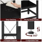 20-37 Gallon Fish Tank Stand, Aquarium Stand with Power Outlet and Storage Cabinet, Heavy Duty Tank Stand Suitable for Turtle Tank, Reptile Terrarium, for Home Office, Black FTHB40E01