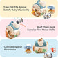 Youuys Baby Toys 6 -12 Months - Jungle Soft Stuffed Animal Set with Rattle, Crinkle Paper, Squeaker, Mirror - Toddlers Sensory Montessori Toy for 6 Month Old Babies, 1-3 Year Old Boy Girl Gifts