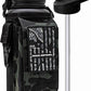 Iron Infidel Battle Bottle - 32 Oz Insulated Water Bottle with Straw Lid & Chug Cap, Stainless Steel Metal Tactical Flask With Rugged, Removable Sleeve for Keys & Phone or Wallet (Black Camo 1 Liter)
