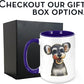 Personalized Coffee Mug, Custom Photo Caricature Gift, Funny Customized Coffee Gift for Men & Women, Custom Mugs with Pictures, Navy 15oz Father's Day Mug