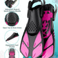 Mask Fins Snorkeling Gear for Adults, Full Face Snorkel Mask & Adjustable Swim Fins Snorkel Set, Panoramic View Snorkel Mask Dry Top Anti-Fog Anti-Leak