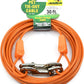 30FT Tie-Out Cables for Dogs - Strong, Safe, and Durable Dog Tie-Outs for Every Breed up to 125 Pounds - Weather and Wear Resistant Galvanized Aircraft Cable for Outside Use
