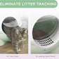 PawHut Hooded Cat Litter Box, Large Kitty Litter Pan with Lid, Scoop, Leaking Sand Pedal, Top Handle, Light Green