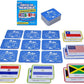 Menique Flags of The Americas Memory Matching Game – Spanish Edition – 70 Cards (35 Pairs) with Flags, Countries & Capitals – Educational Matching Game in Spanish for Kids and Adults