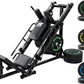 RitFit Adjustable Leg Press and Hack Squat Machine with Weight Plate Set, Professional Home Gym Equipment with Linear Bearings, Specialized for Complete Lower Body Workouts and Weight Storage Posts