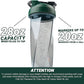 HELIMIX 2.0 Vortex Blender Shaker Bottle Holds upto 28oz | No Blending Ball or Whisk | USA Made | Portable Pre Workout Whey Protein Drink Shaker Cup | Mixes Cocktails Smoothies Shakes | Top Rack Safe