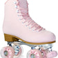 Roller Skates for Women or Men with Height Adjustable Rubber Stoppers Retro Suede Quad Roller Skates for Outdoor and Indoor