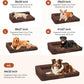 Orthopedic Dog Bed Medium Size Dog, 3 Inch Memory Foam Pet Bed for Small and Medium Dogs, Washable Removable Cover, Nonskid Bottom, Waterproof, 30x20 Inches S Brown Grey
