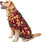 Christmas with Gingerbread Men, Candies Hoodie,Christmas Cosplay Dog Clothes with Pocket and Hat Winter Clothes Sweaters Large
