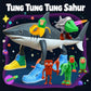 Tralalero Tralala Action Figure, Meme Shark Figures Toys, Collectible Animals Figurine Doll Gifts for Fans (12PCS)