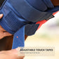 Harrison Howard Pro Luminous Horse Fly Mask Large Eye Space Half Face with Ears UV Protection for Horse Coral Orange/Navy L