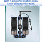 Upgrade Aquarium Electric Power Sponge Filter with Submersible Pump ，Ultra-Quiet Motor with Bio Ceramic Media Balls and 2 Spare Sponge (L for 20-55 Gal)