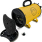 Flying Pig High Velocity Dog Pet Grooming Dryer w/Heater (Flying One, Yellow w/Black Logo)
