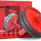 WOD Nation Ab Roller - Black & Red, Modern Core Fitness Equipment for Home Gym & Travel - Ab Wheel for Workout & Core Stability