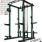 RitFit Multi-Function Squat Rack Power Cage PPC03 with Cable Crossover System, 1000LBS Capacity Power Rack and Packages with Optional Weight Bench, Barbell Weight Set, for Garage Workout & Home Gym