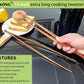JETKONG 2 Pcs 14-Inch Kitchen Tweezers Extra Long Cooking Tweezer Tongs Stainless Steel Long Food Tweezers (Rose Gold)