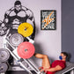 Gym Quotes Wall Art,Inspirational Workout Wall Decor,Don't Stop When You're Tired Stop When You're Done Canvas Wall Art for Home Gym Exercise Fitness Room