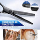 Gimars Dog Grooming Scissors Kit Professional 4CR with Safety Round Tip, 5 in 1 Heavy Duty Titanium Coated Thinning & Curved & Straight Shears