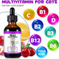 Cat Multivitamin,15 in 1 Cat Vitamins and Supplements, cat Vitamins for Indoor Cats, Liquid Drops for Heart Health, Bones, Joint, Skin & Coat, Immune System Support 60ml 2 fl.oz