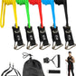 Resistance Loop Bands Set - 5-Level Exercise Bands for Home Fitness, Physical Therapy & Strength Training (10-50lbs)