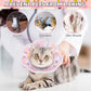 KOOLTAIL Cat Cone Collar, Adjustable Soft Comfortable Cat Recovery Collar to Stop Licking, Foldable Donut Water Resistant Pet Cone for Small Large Cats Kittens After Surgery Alpaca S