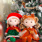 Soft Baby Doll Toys for Girls (16''), My First Christmas Dolls, Baby Rag Doll Plush Toys for Toddler Kids Infants -Christmas Special - Natalie The Elf