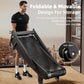 Exercise Treadmills，Manual Curved Treadmill ，Foldable， Non-Electric， Walking/Running Machine with LCD for Home & Office ，Black
