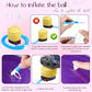 Leyndo 4 Pcs 26 Inch Yoga Exercise Ball Pilates Pregnancy Birthing Fitness Ball with Quick Pump Anti Burst for Improved Posture, Balance, Yoga, Pilates, Training