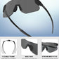 YAMAS Sport Sunglasses for Mens Womens, Wrap around Sunglasses, Non-Slip Nose Pads for Climbing and Running, UV400 Protection
