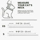 BRONZEDOG Leather Cat Collar with Removable Bells Non Breakaway Kitten QR Tag for Girl Boy (7" - 9" for Cats, White & Silver)