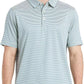 Mens Golf Shirt Moisture Wicking Dry Fit Performance Sport Short Sleeve Striped Golf Polo Shirts for Men