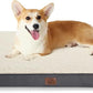 Bedsure Dog Bed Medium Size Dog - Orthopedic Flat Puppy Beds with Removable Washable Cover, Egg Crate Foam Pet Mat, Suitable for Pet Up to 35 lbs