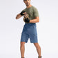 Pudolla Men's Hiking Cargo Shorts 9" Lightweight Outdoor Work Shorts for Men Travel Golf Camping Casual with 5 Zipper Pockets