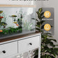 Fish Tank Stand 29 Gallon: Sturdy Aquarium Stand with Accessories Storage - Metal Fish Tank Table for 20-29 Gallon Reptile Breeder Turtle Terrarium - 30.7"x16.5" Weight Capacity 330 lbs