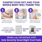 Sole Serenity Foot Pads - Zeolite Mineral, Ginger Root, Wormwood, Bamboo Vinegar, Foot Spa for Achy Feet (Bundle)