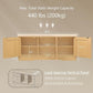 DINZI LVJ Shoe Bench, Entryway Storage Bench with Doors, Cushion, 2-Tier Shoe Rack with 6-Cubby, 39.4”L x 13.8”W Shoe Organizer Cabinet, Adjustable Shelf, Living Room, Bedroom, Natural