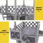 Aivituvin Cat House Outdoor Indoor Feral Kitty Shelter with Escape Door for Cats, Weatherproof Roof