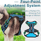 BARKBAY Dog Harness No Pull with ID Tag Pocket - Heavy Duty, Reflective, Easy Control for Large Dogs(Blue/Black,XL)