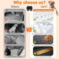 Hard Bottom Car Seat Cover for Dogs,Waterproof Dog Seat Cover for Back Seat Extender,Scratch-Proof and Anti-Slip Car Dog Hammock for Large Dogs SUV,Black(Holds 500 Lbs)