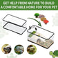 (Tank + Light + Filter Balls) Turtle Tank Kit, Turtle Tank Starter Kit,Bottom Drainage, Multi-Function Areas for Turtles, Crabs,Fishes, Amphibians,Reptiles.(11.81 × 7.88 × 7.88 Inch)