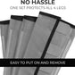 Mesh Horse Fly Boots Set of 4，Adjustable and Universal Loose Fitting & Non-Slip Horse Fly Leggings for Horses,Reduce Stressful Stomping (Grey)