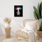 Funny Cat Wall Art Canvas Galaxy Wall Decor Prints Framed Painting Animal Pictures Gifts Artwork for Bathroom Living Dining Kitchen 12"x16"