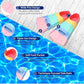 Kids Swim Fins,Short Kids Fins Youth Swimming Flippers for Lap Swimming Training for Children Girls Boys Beginners