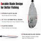 Angler Kayak Paddles Aluminum Paddle with Plastic Blades and Paddle Leash, Floating Adjustable Fishing Kayak Oars, 3 Piece, 230-250cm/90-98 inch