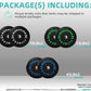 Olympic Bumper Plates Set, 2" Weight Plates for Strength Training & Weightlifting, Paris or Set or Set with Barbell, Multiple Options