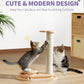 Made4Pets Cat Scratching Post Cat Scratcher Kitten Toys for Indoor Cats Wooden Ball Track Two-Layer Modern Sisal 17.7" Tall Scratch Post Interactive Toy with Dangling Ball