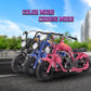 Gas Mini Chopper Bike, DB004 Model 49.4 CC 2-Stroke Dirt Bike with Big Headlight, Premium Tire, Metal Frame, Disc Brakes, Max Load 165Lbs, Up to 20Mph, EPA Approved