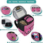 PetAmi Dog Travel Bag Backpack, Airline Approved Dog Bags for Traveling, Puppy Diaper Bag Supplies, Pet Camping Essentials Hiking Accessories Dog Mom Gift, Food Container, Collapsible Bowls, Pink